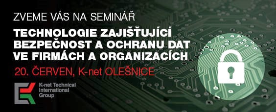 Banner of the K-net seminar about security and protection for companies