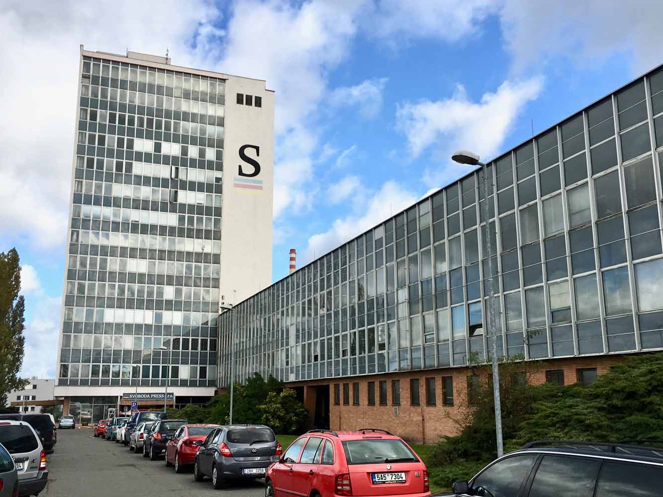 View of the K-net building in Prague