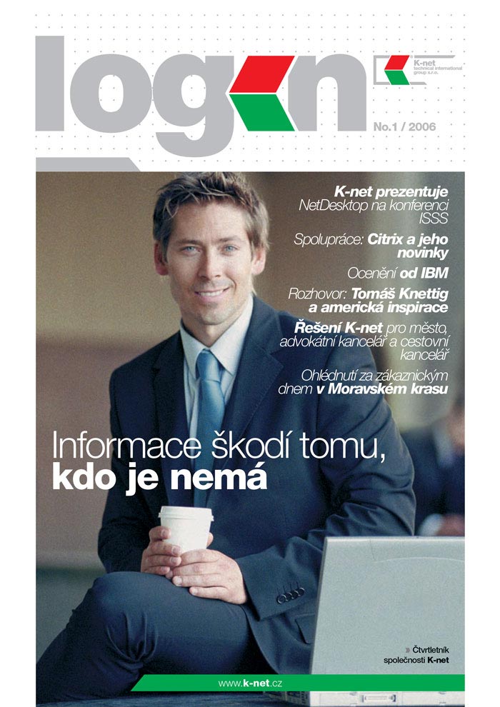 Cover of the K-net magazine about IT, Login