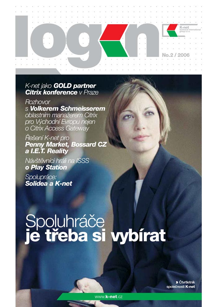 Cover of the K-net magazine about IT, Login