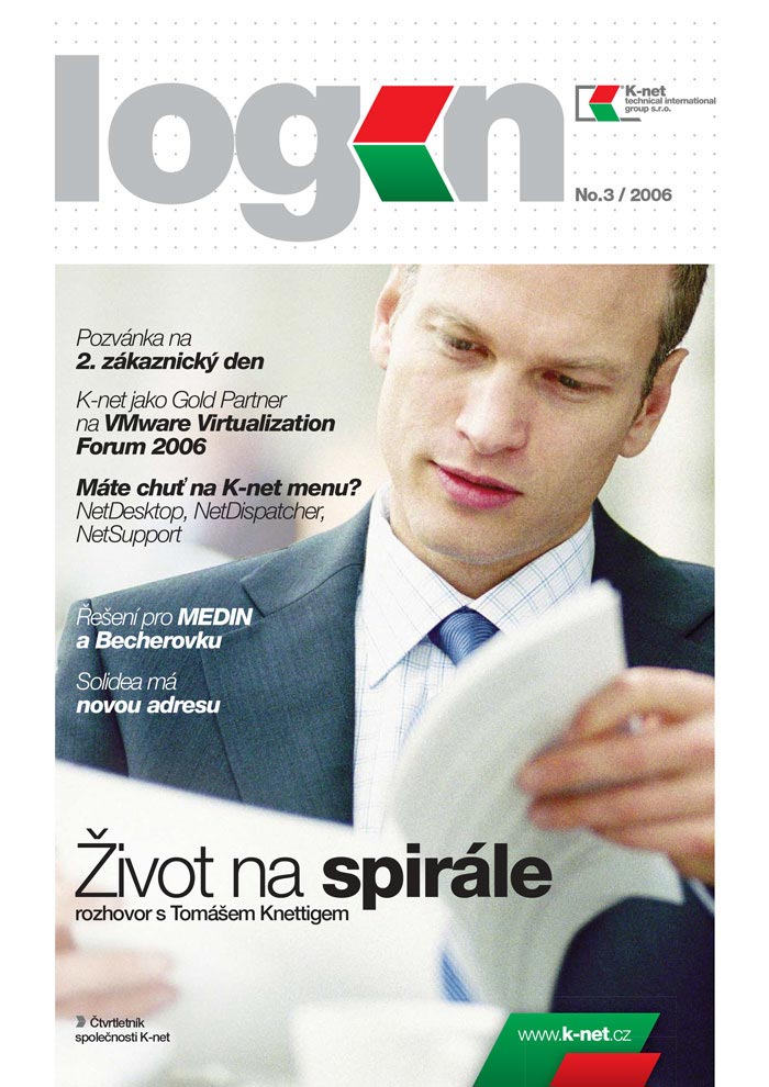 Cover of the K-net magazine about IT, Login