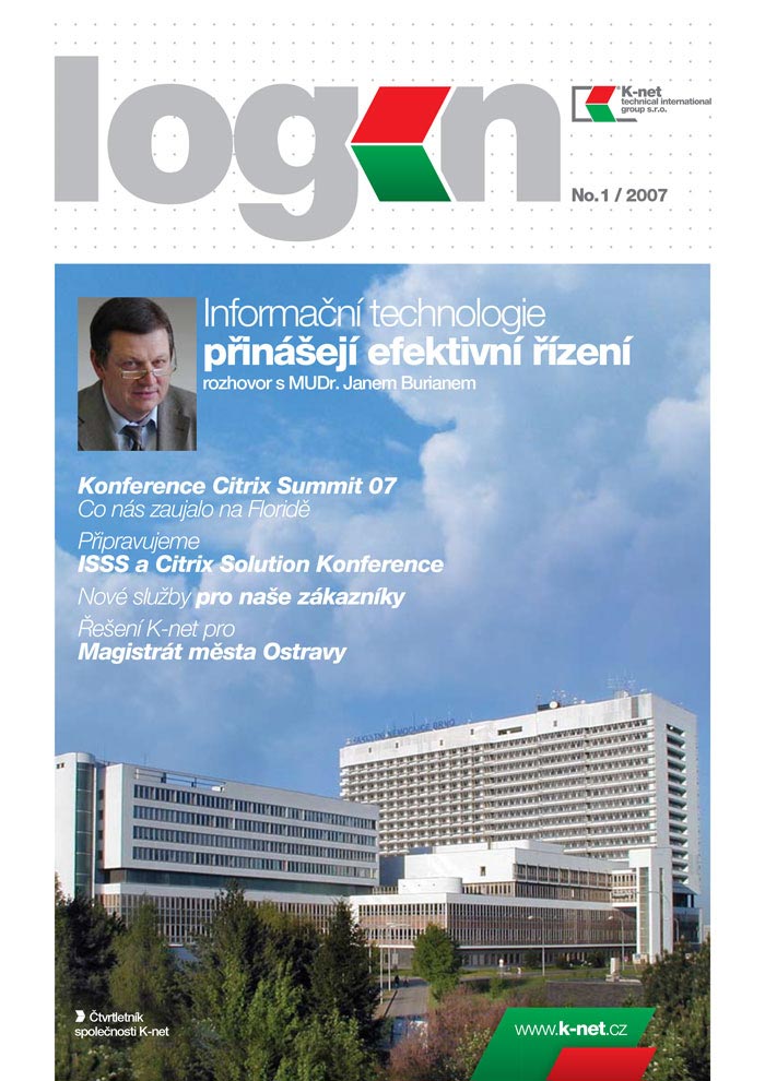 Cover of the K-net magazine about IT, Login