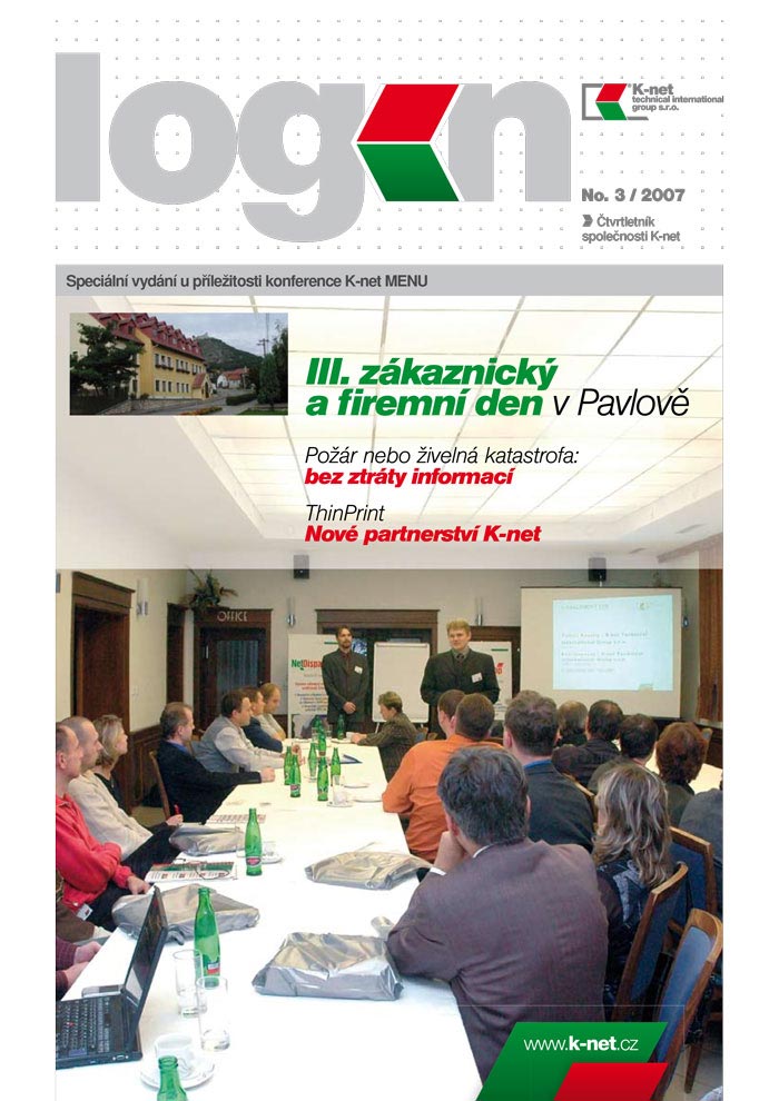 Cover of the K-net magazine about IT, Login