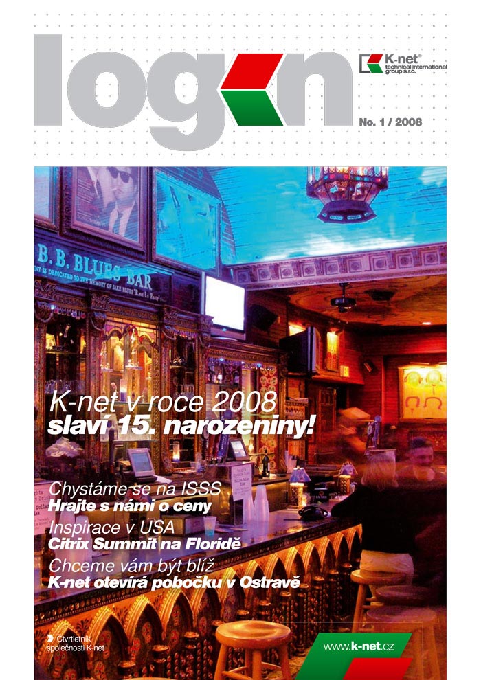 Cover of the K-net magazine about IT, Login