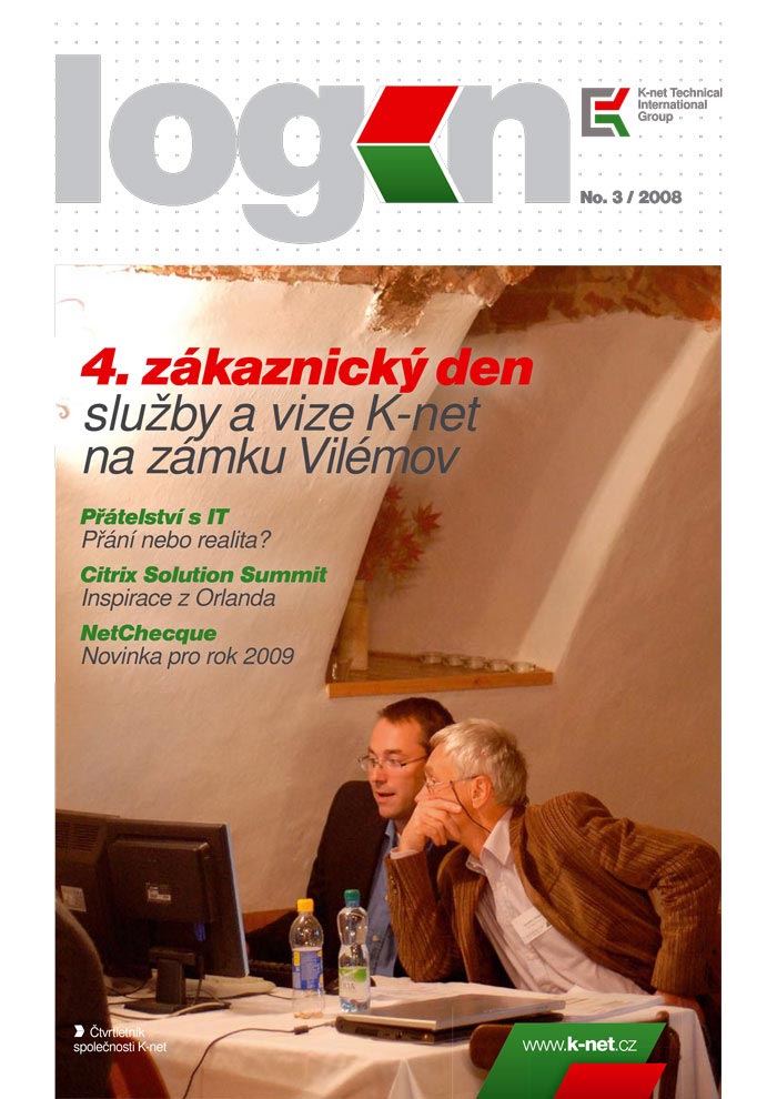 Cover of the K-net magazine about IT, Login