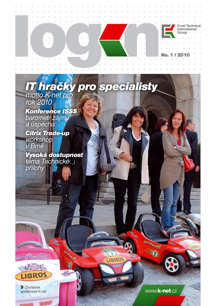 Cover of the K-net magazine about IT, Login