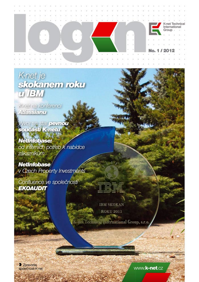 Cover of the K-net magazine about IT, Login