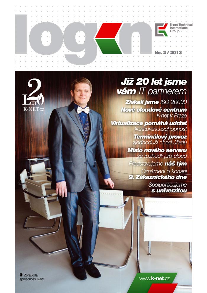 Cover of the K-net magazine about IT, Login