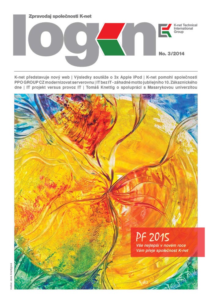 Cover of the K-net magazine about IT, Login