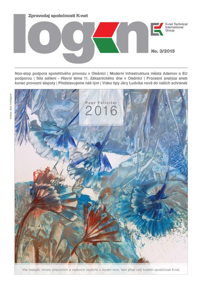 Cover of the K-net magazine about IT, Login