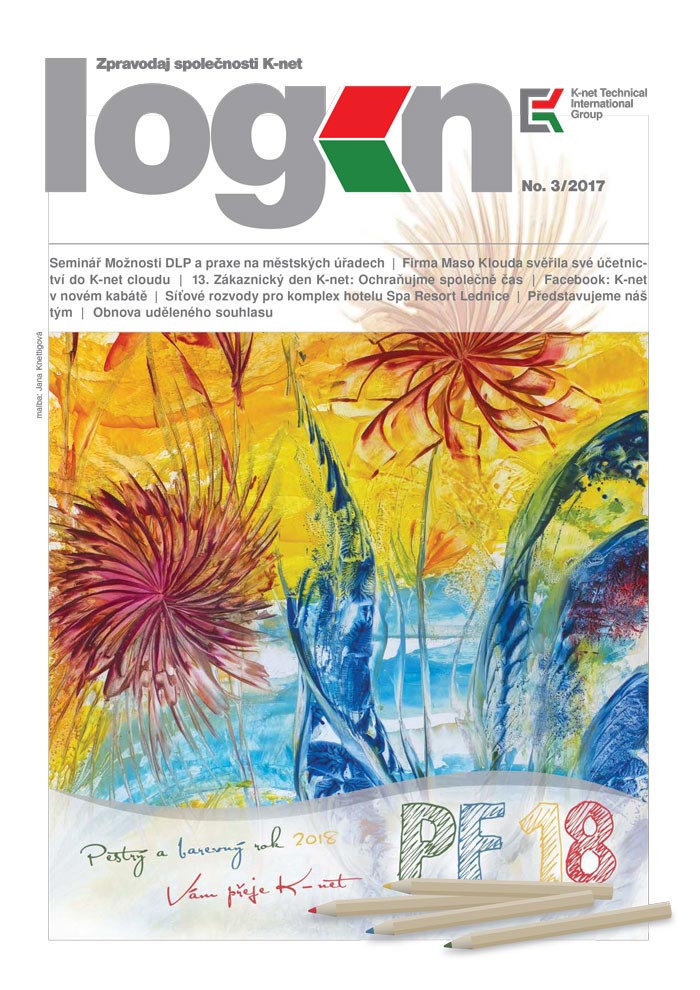 Cover of the K-net magazine about IT, Login