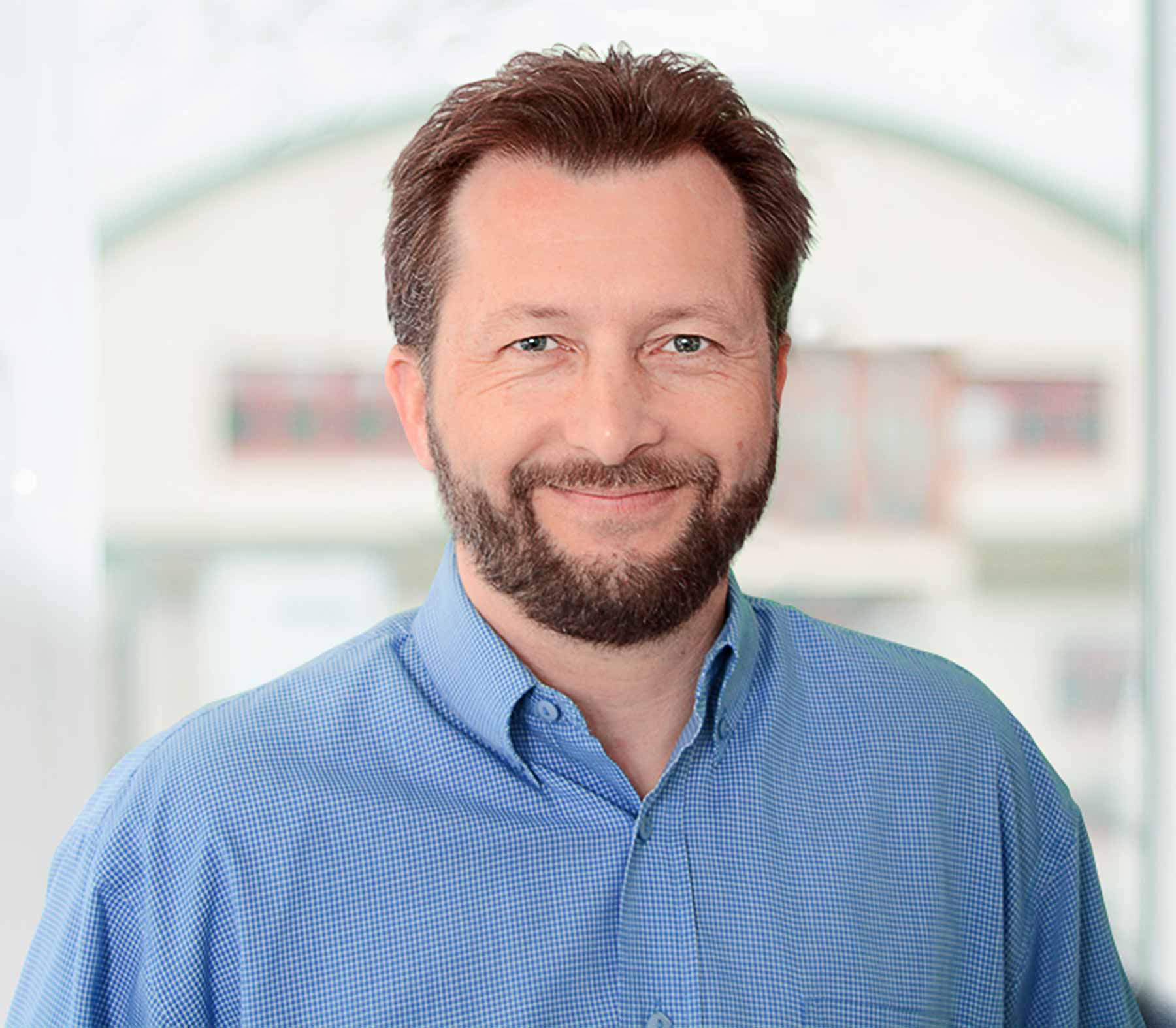 Portrait of the K-net manager of sales and marketing, Petr Župka