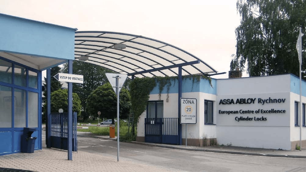View of the building of the K-net customer, Assa Abloy