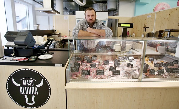 Portrait of the K-net customer Martin Klouda in his shop