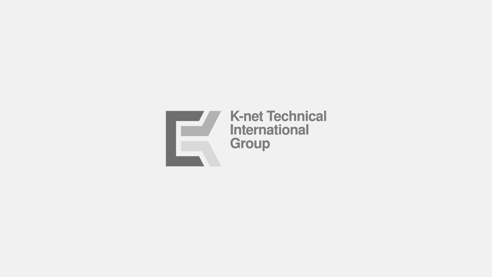 K-net logo on grey background