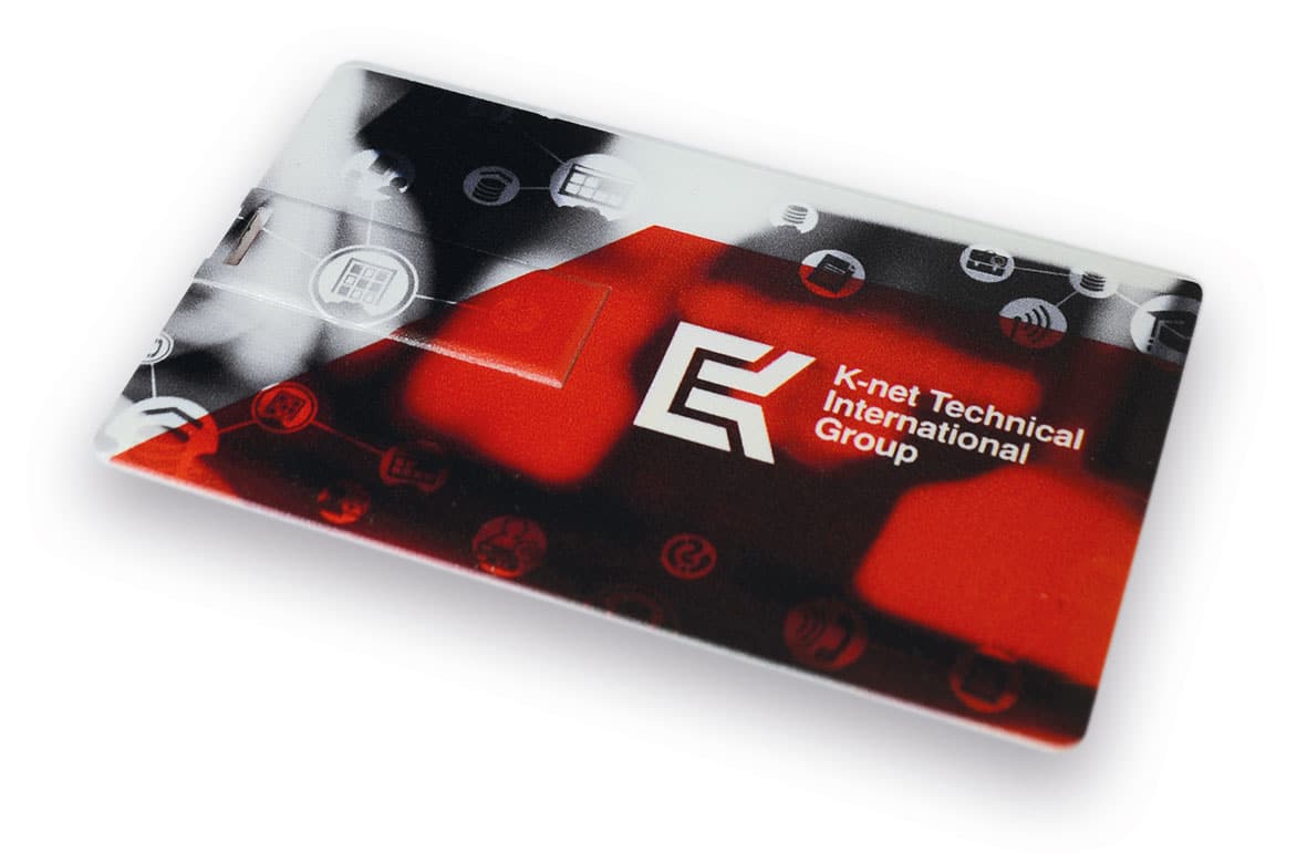 View of the flat USB card from K-net