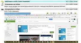 NetSupport School Deník vyučovací hodiny náhled