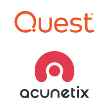 Loga společností Quest a Acunetix