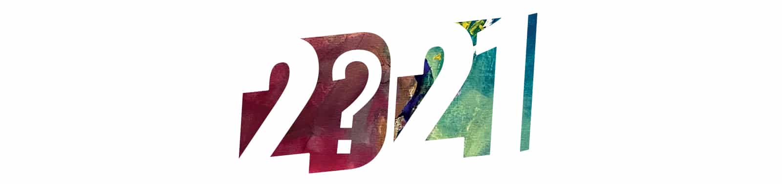 Ilustrace letopočtu 2021 s otazníkem, co nám rok přinese?