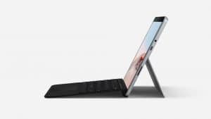 Tablet Surface společnosti Microsoft v černém provedení