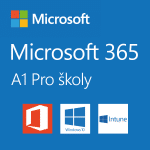 Logo Microsoft 365 pro školy plán A1