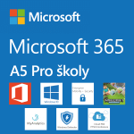 Logo Microsoft 365 pro školy plán A5