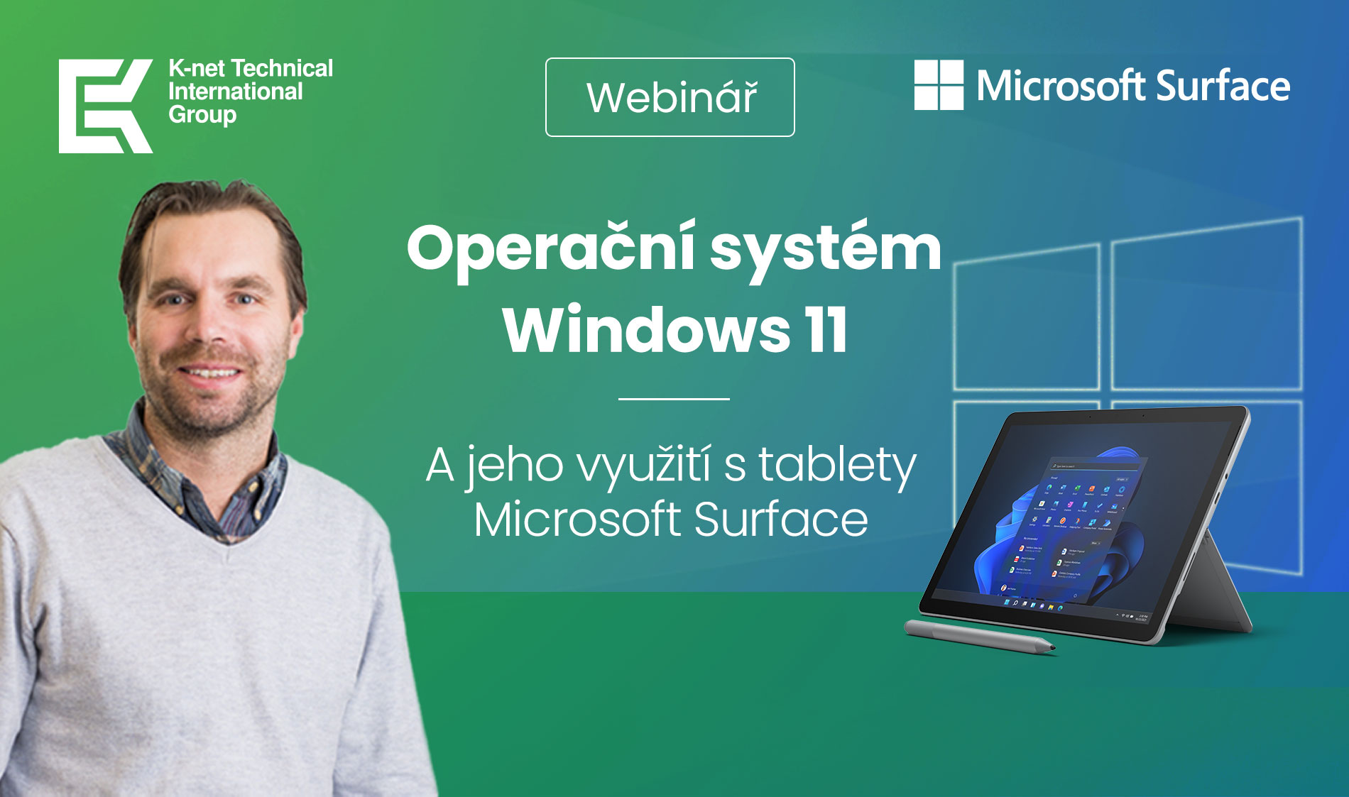 Pozvánka na webinář K-net na téma operačního systému Windows 11