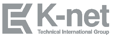 knet logo šedé