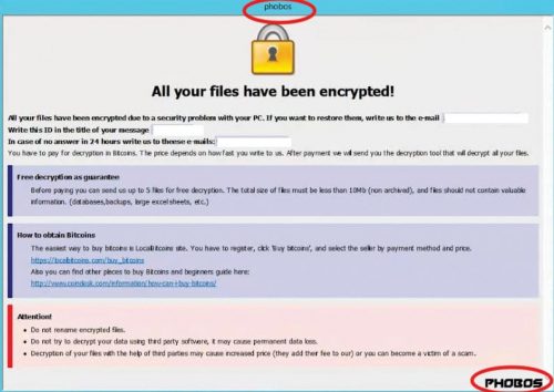 atis-phobos-ransomware-note Informační okno o zakryptování souborů